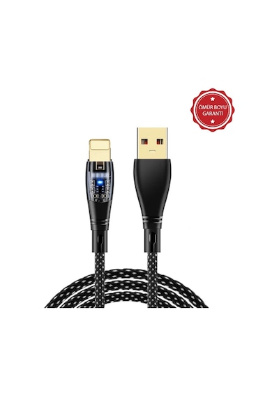Schitec 6a 120w Usba To Lightning 1m Hızlı Şarjkablo Siyah Yk233s