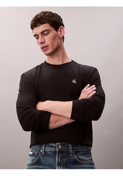 Erkek Easy Monogram T-shirt Siyah