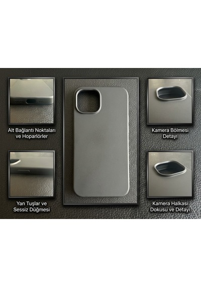 Iphone 15 Uyumlu Silikon Ve Esnek Lansman Premıum Kılıf Siyah