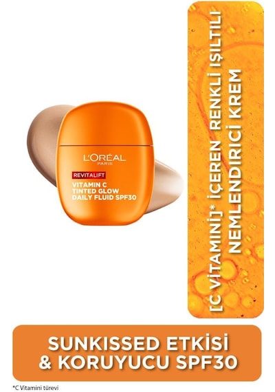 Revitalift Clinical C Vitamini İçeren Renkli Işıltılı Nemlendirici Krem Spf30 40ml 3600524244668-11234