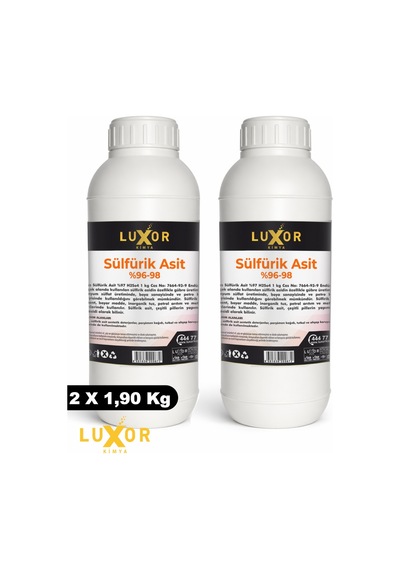 Luxor Kimya %96-98 Sülfürik Asit 2 x 1.90 Kg