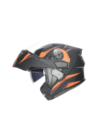 Rhkc 902 Çene Açılır Vizörlü Kask Siyah/kırmızı Renkli