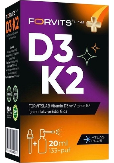 Forvits Lab Vitamin D3k2 Sprey 20 ML