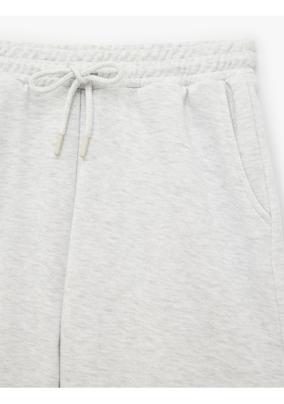 Koton Beli Lastikli Pamuk Karışımlı Rahat Kesim Şort Pijama Altı Gri Melanj 7wlk40269mk Koton Beli Lastikli Pamuk Karışımlı Rahat Kesim Şort Pijama Altı Gri Melanj 7wlk40269mk
