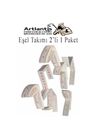 Eşel Takımı 2 Li 1 Paket Eşel Cetveli 7 Parça Kağıttan Cetvel Dikişi Cetveli Ölçekli Mezura Moda Tasarım Beyaz
