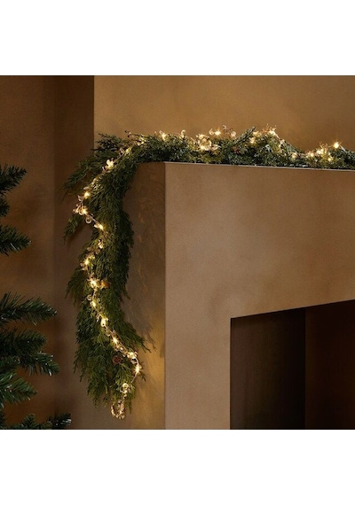 Waldern Yılbaşı Dekoratif 160cm Işıklı Garland Set