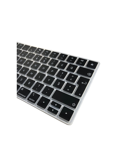 Apple Magic Keyboard 2 A1644 Türkçe F Klavye Koruyucu Iso Ters L Enter Silikon Siyah
