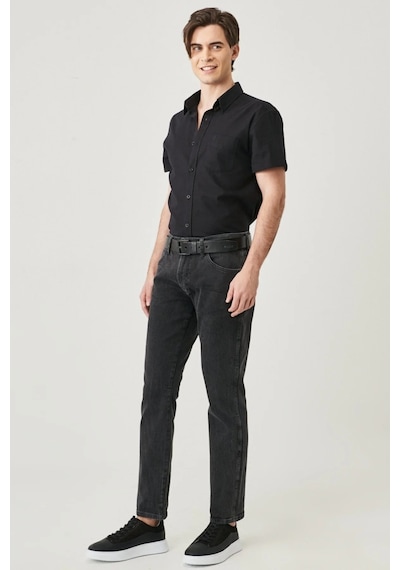 Wrangler Regular Fit Kısa Kollu Siyah Erkek Gömlek W5j7lo100 001
