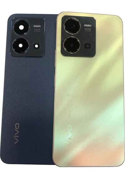 Vivo Y35 V2205 Kasa + Arka Kapak Pil Kapağı Mavi