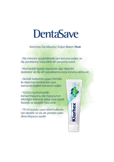 5 Al 4 Öde Dentasave Klorhex Diş Macunu Yoğun Bakım 75 Ml Ve Rosie Günlük Koruma