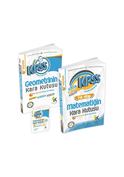 2026 KPSS Önlisans Kara Kutu TEK KİTAP Matematik ve Geometri ÖSYM Çıkmış Soru Bankası 2li SET Özetli