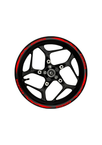 Cb125r Kırmızı Yazılı Kırmızı Pençe Şeritli-252