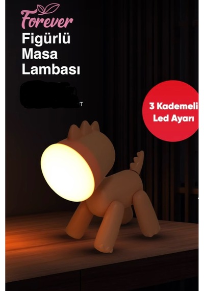 Figürlü Masa Lambası Açık Yeşil Açık Yeşil