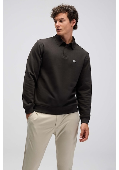 Ellesse Erkek Polo Yaka Sweat Em607-kh Koyu Haki Koyu Haki
