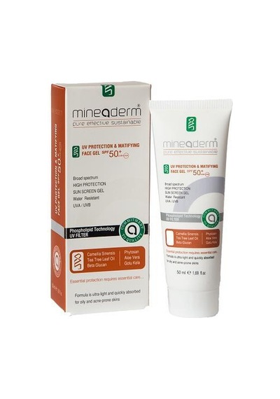 Mineaderm Uv Protection Matifying Face Gel Spf 50+ 50 ML