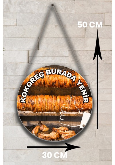 Yemek Dükkanı İçin Duvar Kapı Çift Taraflı Karşılama Tabelası, Kapı Duvar Reklam Tablo Süsü