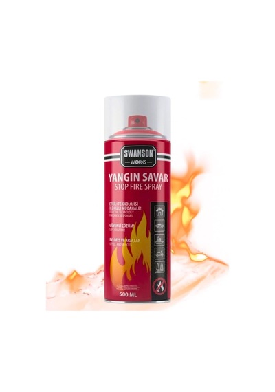 Works Yangın Savar Sprey 500 Ml Portatif,hızlı,etkili,taşınabilir Yangın Söndürücü Köpük