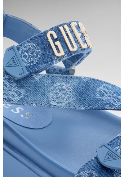 Guess Fetta Kadın Sandalet Fljfttden03 Mavi