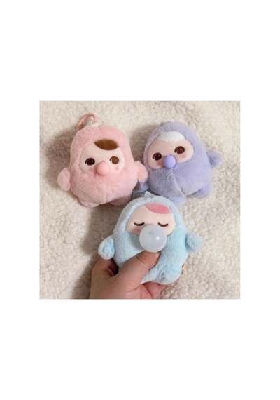 1 Adet Beanie Bubble Up Blind Box Bebeği Sıkınca Ağzındaki Balon Şişiyor