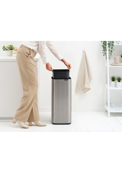 Brb-bra 238246-8710755238246-001-01-bo Matt Steel Fpp Dokunmatik Çöp Kutusu 30l Mat Çelik