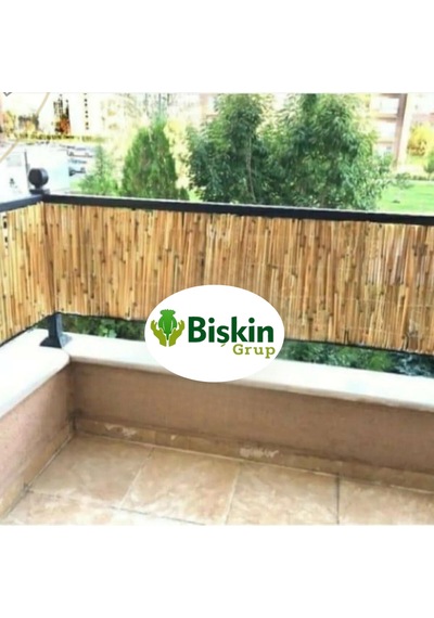 Natural 30cm X 600cm Bambu Kamış Hasır Çit Dekoratif Bahçe Balkon Ve Duvar Çiti Reed Fence