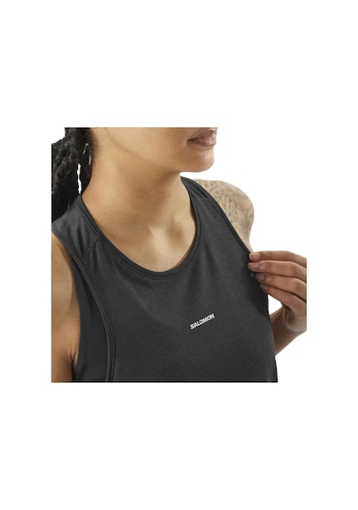 Salomon Salomon Shkout Core Tank Kadın Siyah Koşu Atleti 27180 Siyah