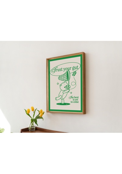 Retro Ayı, Olumlu Söz Duvarı, Sevimli Kelebek Poster, Baskılar