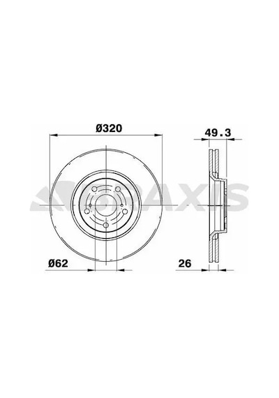 Braxıs Ad1030 Fren Diski On 4351205090 - 2 Adettir