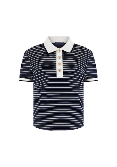 Guess Kısa Kollu Polo Yakalı Alphonsine Çizgili Kadın Çok Renkli Polo T-shirt W6gp17k2946-sb09 Çok Renkli