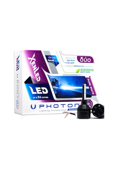 Photon Duo Serisi Led Headlight Beyaz Işık 12V Led Xenon H1