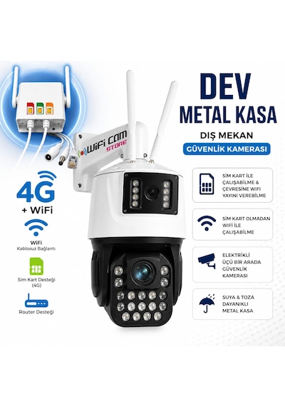 4g+wifi Modemli Kamera 3ü Bir Arada Üretim 42x Optik Zoom