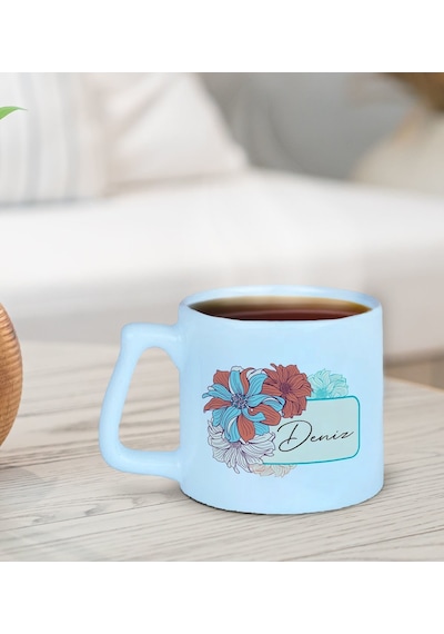 Bk Gift Kişiye Özel İsimli Pastel Mavi Middle Kupa Bardak-21, Arkadaşa Hediye, Ev Hediyesi, Doğum Günü Hediyesi, Ofis Hediyesi Kobitmeyencom30030 Bk G