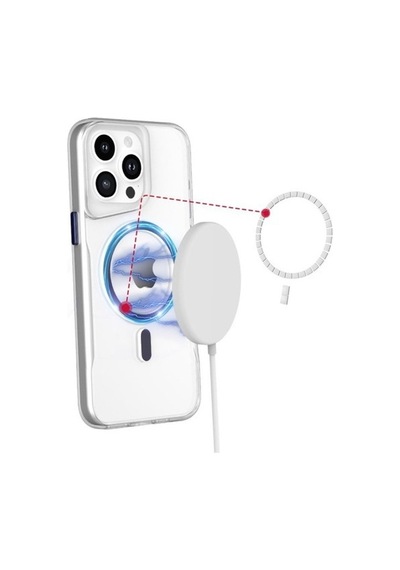 İphone 16 Plus Kılıf Pc Poso Magsafe Kapak - Şeffaf Renk