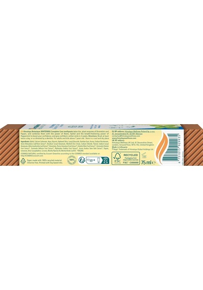 Botanique Beyazlatıcı Komple Bakım Organik Diş Macunu 75ml 2'li Paket Ecocert Cosmos Sertifikalı