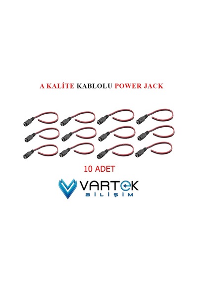 10 Lu - A Kalite Dişi Power Jack - Güvenlik Kamerası - Güven
