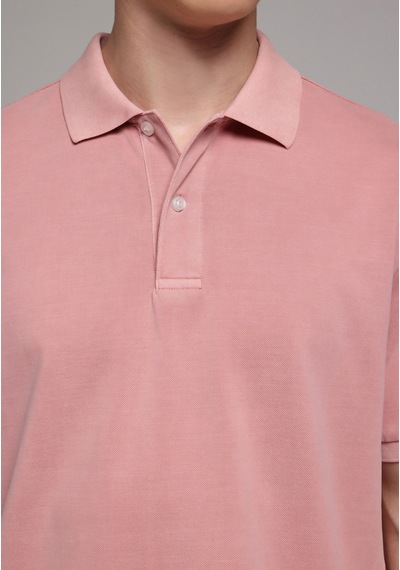 Colin's Colins Regular Fit Polo Yaka Düz Erkek Pembe Kısa Kol Tişört Cl1080995 Q1.v1 Dup