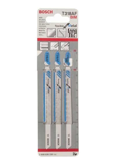 Accessories Professional Zubehör 2608636230 Dekupaj Testere Bıçağı T 318 Af