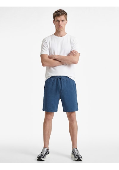 Koton Modal Karışımlı Cepli Straight Fit Beli Bağcıklı Spor Şort Lacivert 6sam40135nk