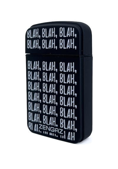 Zengaz Cool Tasarım Jet Alev Çakmak - Blah Blah Siyah