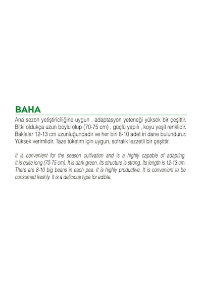 AGRodal Tarım Ata Tohumu Yerli Doğal Bezelye 50 Adet Tohum