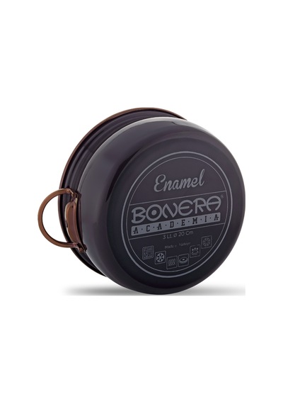 Bonera Emaye Vintage Güveç 6 Parça Tencere Seti 16-20-22 Cm Gri