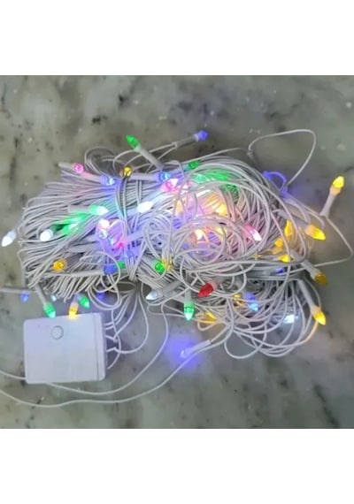 10m 100 Led Damla Uçlu Işık Şeffaf Kablo