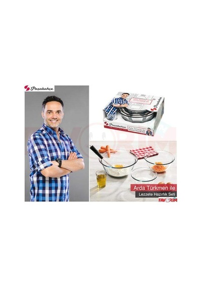Paşabahçe 4 Parça Arda Türkmen Hazırlık Seti + 3'lü Ölçü Bardağı