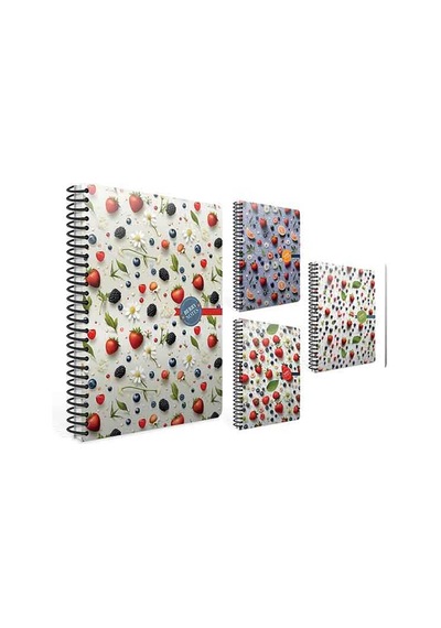 Gıpta 17x24cm 120 Yaprak Çizgili Berry Notes Spiralli Sert Kapak Defter 7214000 Standart