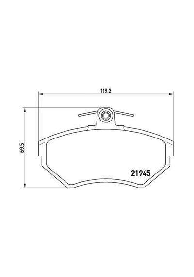 Brembo P85032 On Fren Balatasi 1hm698151 1hm698151a 357698151e