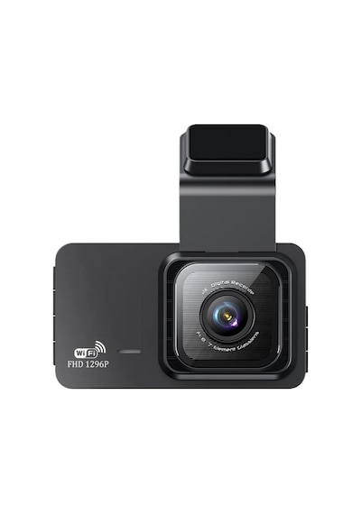 Black Box Wifi Li Araç İçi Kamera 3 İnç Ekranlı Ön Ve Geri Görüş Kameralı Mikrofonlu 1296p Super Hd