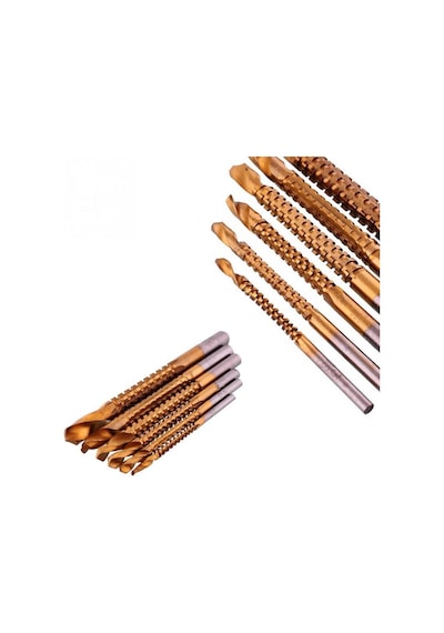 Titanyum Kaplı Hss Havşa Matkap Ucu 4-5-6-7-8Mm 6 Lı Set