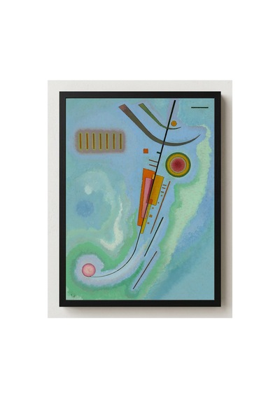 Modern Sanat Kandinsky Hafif Çerçevesiz Poster 21x30 Cm A4 Tablo Modern Sanat Ekspresyonizm