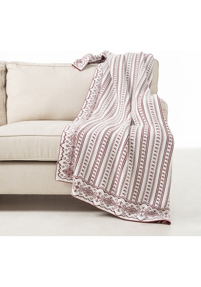 Mudo Home Alıce Koltuk Şalı Bordo 130x170