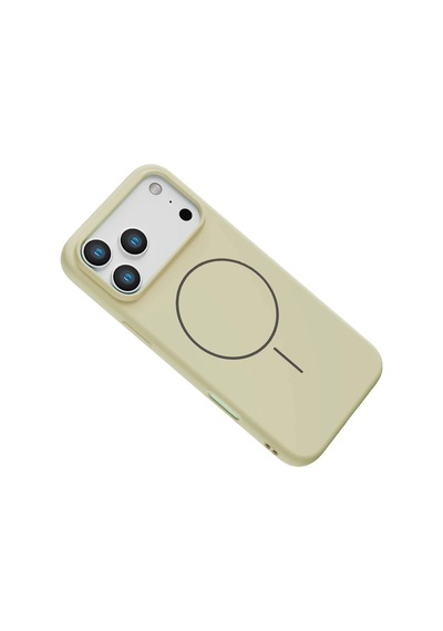 Mey İthalat Apple Uyumlu iPhone 17 Pro Max Jully Magsafe Kapak - Bej